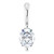 14K White Gold 1/8 CT Natural Diamond Pendant