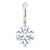 14K White Gold 1/5 CT Natural Diamond Pendant