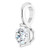 14K White Gold 1/5 CT Natural Diamond Pendant