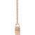 14K Rose Gold 1/4 CT Natural Diamond Heart Necklace