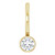 14K Yellow Gold 1/10 CT Natural Diamond Pendant