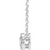 14K White Gold 1/8 CTW Rose-Cut Natural Diamond Halo-Style Necklace
