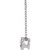 14K White Gold 1/4 CT Natural Diamond Bezel-Set Necklace