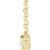 14K Yellow Gold 1/5 CTW Natural Diamond Three-Stone Necklace