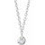 14K White Gold 1/6 CT Natural Diamond Solitaire Necklace