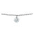 14K White Gold 1/6 CT Natural Diamond Solitaire Necklace