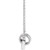 14K White Gold .08 CTW Natural Diamond Interlocking Circle Necklace