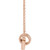 14K Rose Gold .08 CTW Natural Diamond Interlocking Circle Necklace