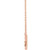 14K Rose Gold 1/5 CTW Natural Diamond Fringe Bar Necklace