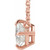 14K Rose Gold 1/2 CTW Natural Diamond Solitaire Necklace