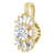 14K Yellow Gold 1/3 CTW Natural Diamond Pendant