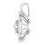 14K White Gold 1/3 CTW Natural Diamond Pendant