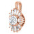 14K Rose Gold 1/3 CTW Natural Diamond Pendant