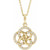 14K Yellow Gold 1/8 CTW Natural Diamond Five-Fold Celtic Necklace