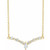 14K Yellow Gold 1/3 CTW Natural Diamond "V" Necklace
