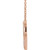 14K Rose Gold 1/5 CTW Natural Diamond Circle Necklace