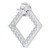 14K White Gold 5/8 CTW Natural Diamond Pendant