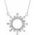 14K White Gold 3/8 CTW Natural Diamond Circle Necklace