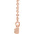 14K Rose Gold 1/5 CTW Natural Diamond Bar Necklace