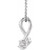 14K White Gold 1/2 CTW Natural Diamond Necklace