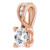 14K Rose Gold 1/4 CTW Natural Diamond Pendant
