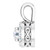 14K White Gold 3/8 CTW Natural Diamond Pendant