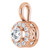 14K Rose Gold 3/8 CTW Natural Diamond Pendant