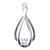 14K White Gold 1/4 CTW Natural Diamond Teardrop Pendant