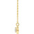 14K Yellow Gold 1/10 CT Natural Diamond Infinity-Inspired Necklace
