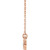 14K Rose Gold 1/3 CTW Natural Diamond Bezel-Set Necklace