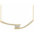 14K Yellow Gold 3/8 CTW Natural Diamond Two-Stone Bar Necklace