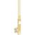 14K Yellow Gold 3/8 CTW Natural Diamond Two-Stone Bar Necklace