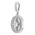 14K White Gold Round 1/3 CTW Natural Diamond Pendant