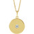 14K Yellow Gold 1/10 CTW Natural Diamond Disc Necklace