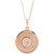 14K Rose Gold 1/10 CTW Natural Diamond Disc Necklace