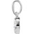 14K White Gold 1/4 CTW Natural Diamond Cluster Pendant