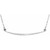 14K White Gold 1/8 CTW Natural Diamond Curved Bar Necklace
