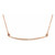 14K Rose Gold 1/8 CTW Natural Diamond Curved Bar Necklace