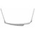 14K White Gold .08 CTW Natural Diamond Bar Necklace