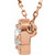 14K Rose Gold 1/2 CTW Natural Diamond Halo-Style Necklace