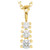 14K Yellow Gold 1/6 CTW Natural Diamond Graduated Necklace