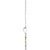 14K White Gold Natural Multi-Gemstone Rainbow Bar Necklace