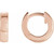 14K Rose Gold Polished Huggie Earrings