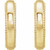 14K Yellow Gold Milgrain Huggie Earrings