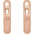 14K Rose Gold Milgrain Huggie Earrings