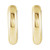 14K Yellow/White Gold Hinged Huggie Earrings