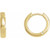 14K Yellow Gold Classic Hinged Huggie Hoop Earrings