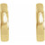 14K Yellow Gold Classic Hinged Huggie Hoop Earrings