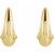 14K Yellow Gold Tapered J-Hoop Earrings