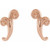 14K Rose Gold Freeform J-Hoop Earrings